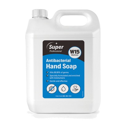 W15 Liquid Handsoap -  WHITE ANTI BAC - 5ltr - Each